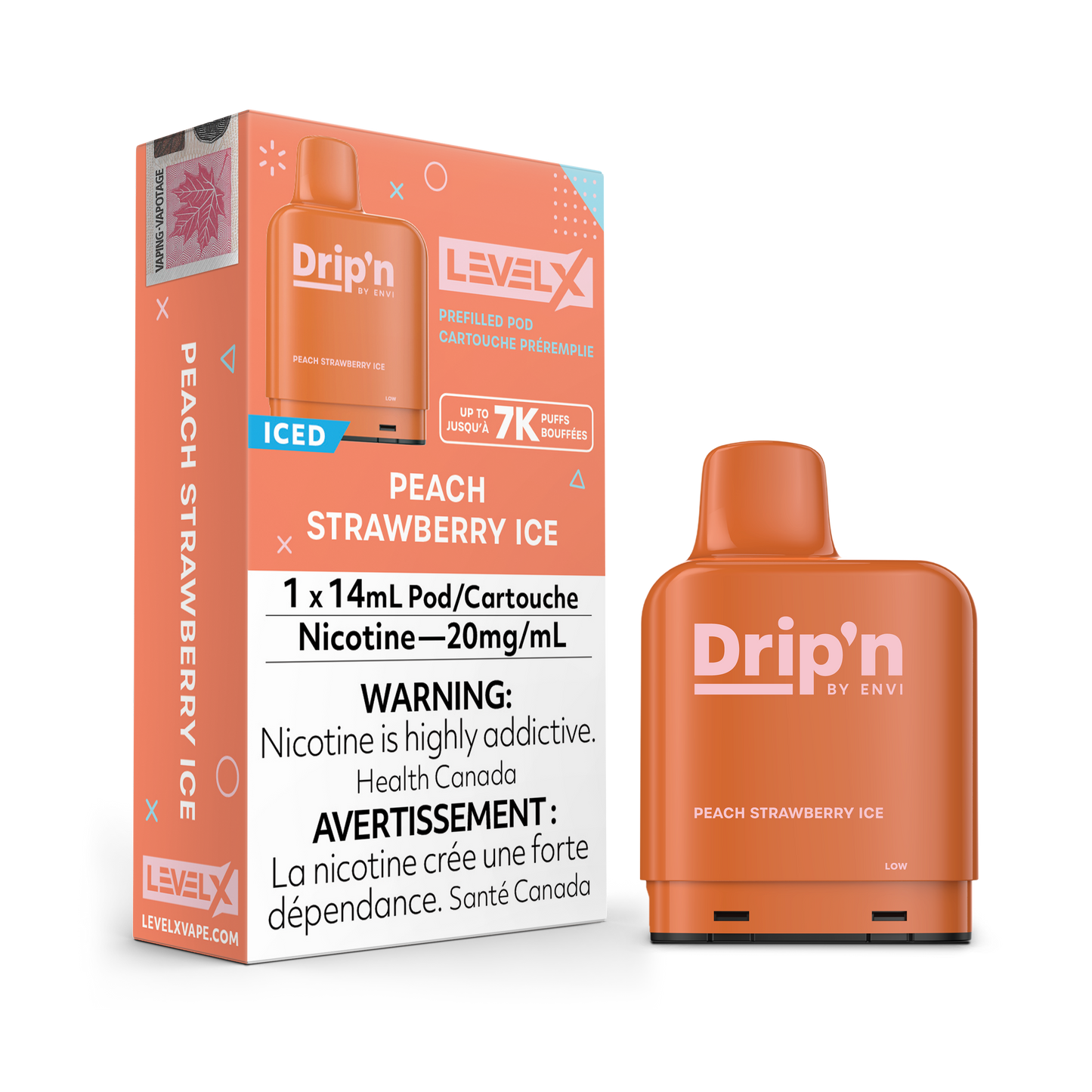 Envi Drip'n LEVEL X Pod - 14mL Pre-Filled 20 mg/mL Salt Nicotine Pod