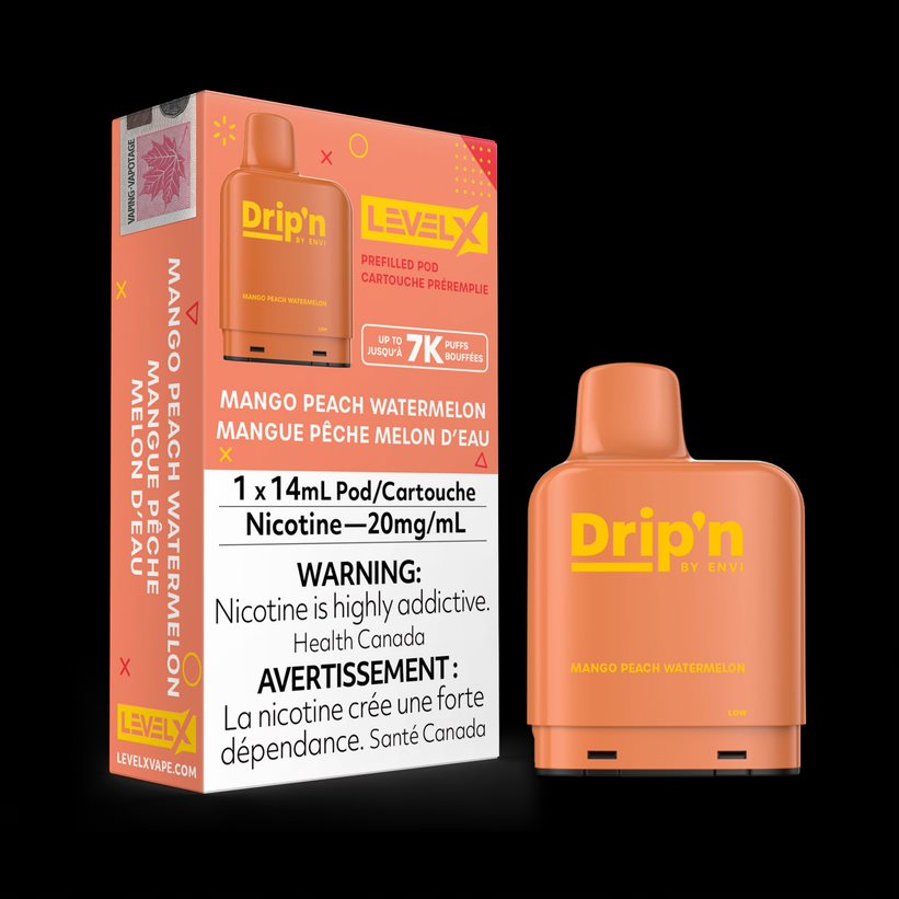 Envi Drip'n LEVEL X Pod - 14mL Pre-Filled 20 mg/mL Salt Nicotine Pod