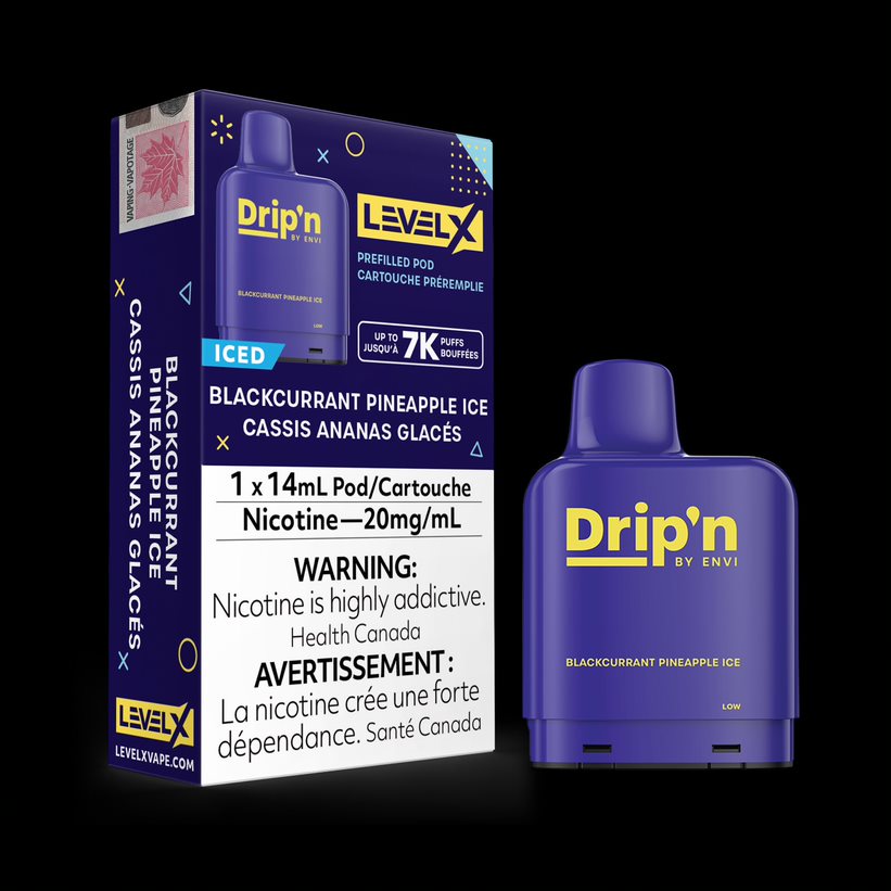Envi Drip'n LEVEL X Pod - 14mL Pre-Filled 20 mg/mL Salt Nicotine Pod