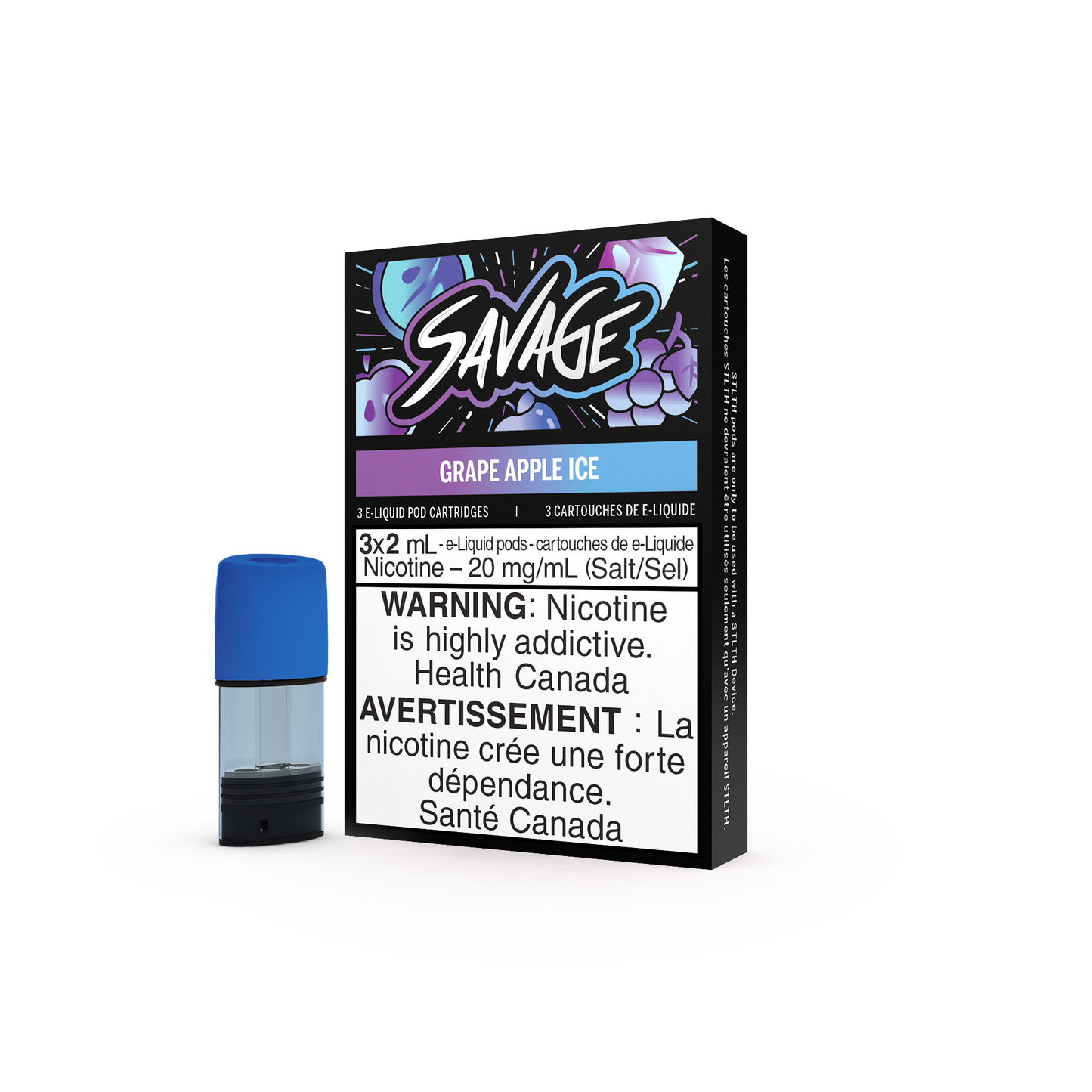Savage STLTH Pods - Grape Apple Ice (3 Pack)
