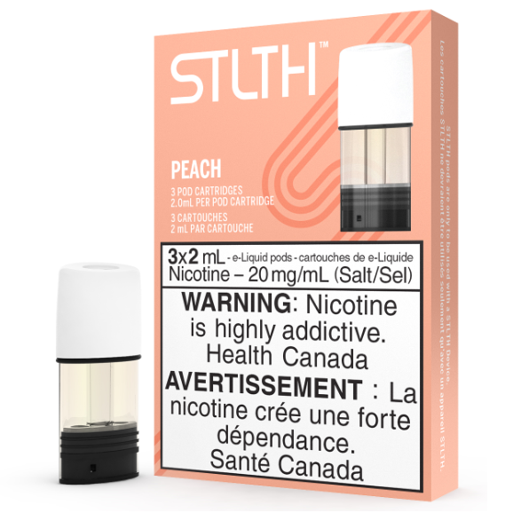 STLTH Pods, Peach Nicotine Salt (3/pack)