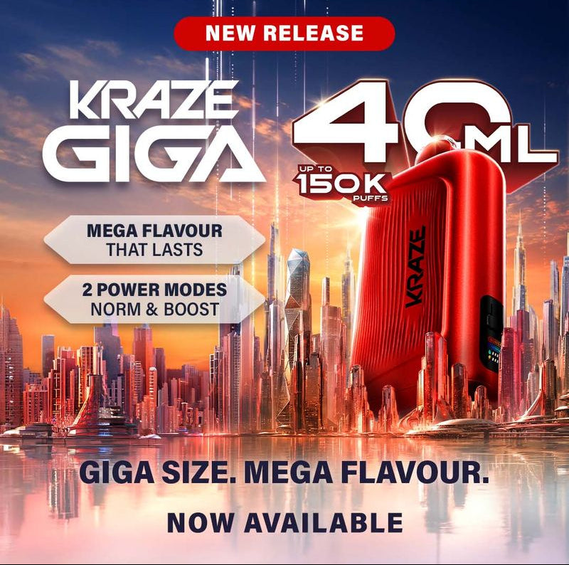 Kraze Giga - 40mL Salt Nicotine Disposable