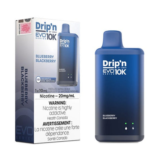Drip'n by ENVI EVO Series 10K - 20 mg/mL Salt Nicotine Disposable Vape