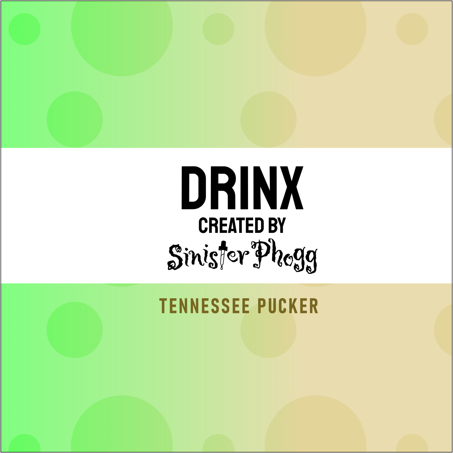 Tennessee Pucker - DRINKZ by Sinister Phogg Saltz 60mL